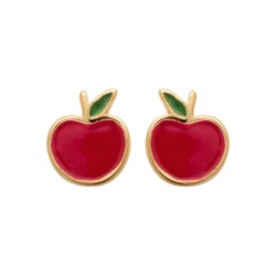 Boucles d'oreilles pomme